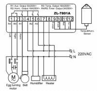 Терморегулятор для инкубатора ZL-7801A