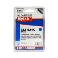 Картридж для CANON CLI-521 C PIXMA iP3600/ 4600/ MP540/ 620/ 630/ 980 син (8,4ml, Dye) MyInk